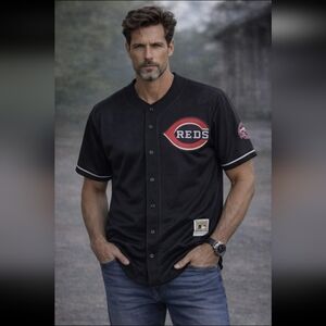 Mitchell & Ness Ken Griffey Jr Reds #30 Baseball Jersey  Sz 52 2XL Mens